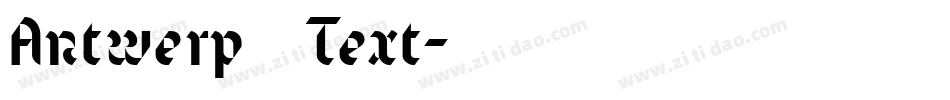 Antwerp Text字体转换